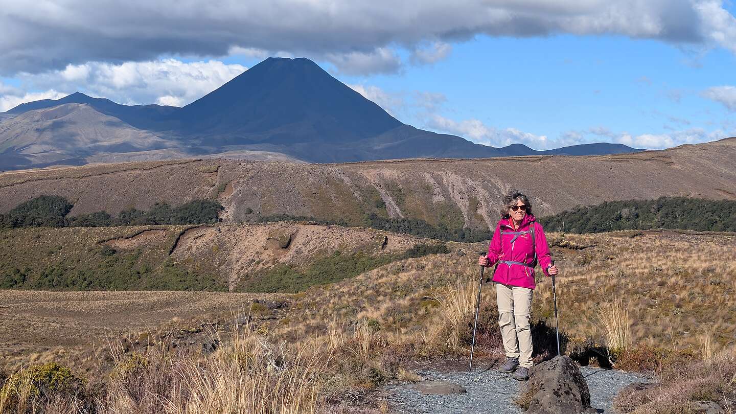 Approaching Mt. Ngāuruhoe